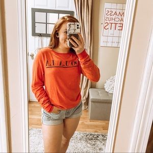 Wildfox Oo La La Graphic Red Jumper